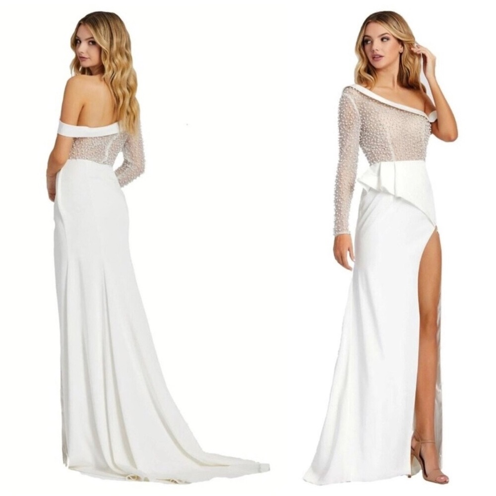 Elegant White Evening Gown
